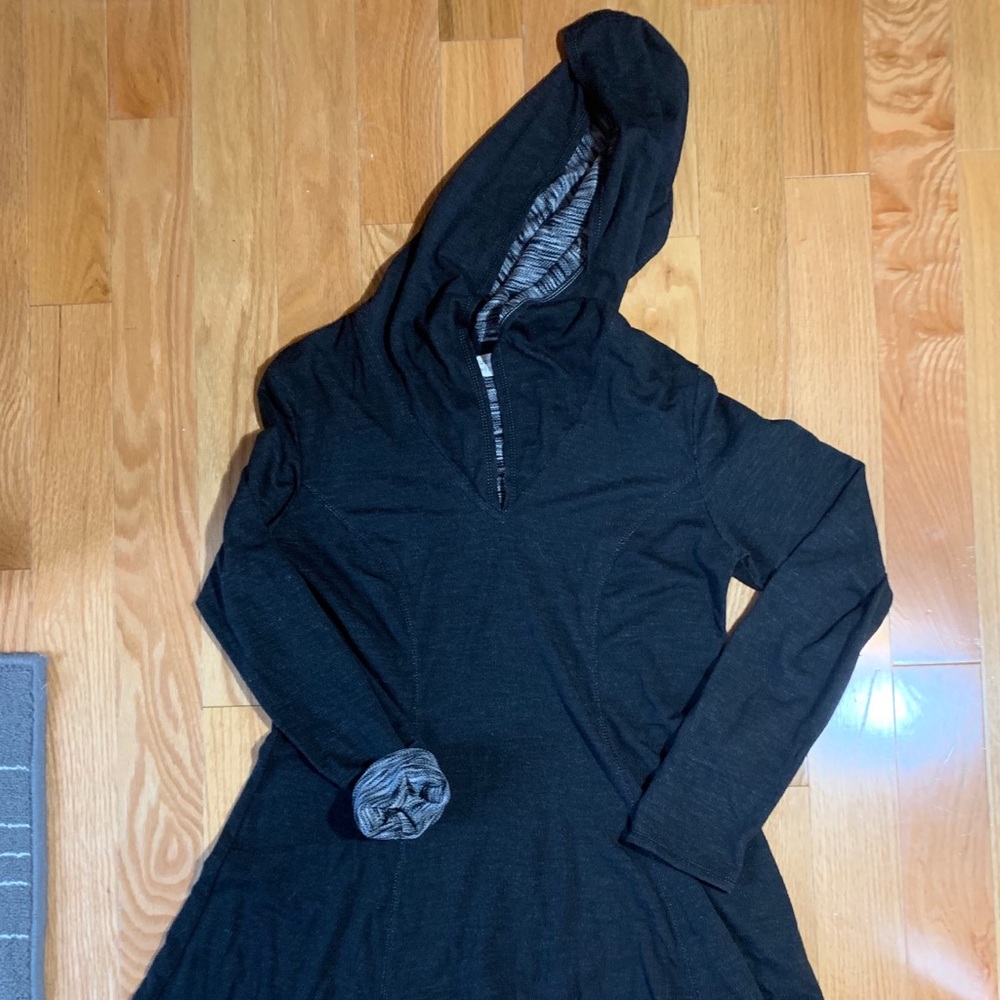 Awesome, swirly black dress with hood